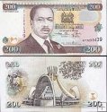 *200 Šilingov Keňa 1996-2002, P38 UNC