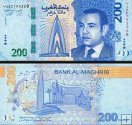 *200 Dirhamov Maroko 2023, P82 Bank Al Maghrib UNC