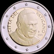 *2 Euro Vatikán 2015, Pápež František - Kliknutím na obrázok zatvorte -