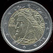 *2 Euro Taliansko 2005, Dante Alighieri - Kliknutím na obrázok zatvorte -