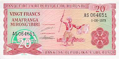 *20 Frankov Burundi 2005, P27d UNC - Kliknutím na obrázok zatvorte -