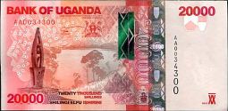 *20 000 Šilingov Uganda 2010-15, P53 UNC - Kliknutím na obrázok zatvorte -