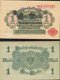 *1 Marka Nemecko 1914 P51 UNC, Darlehenskassenscheine - Kliknutím na obrázok zatvorte -